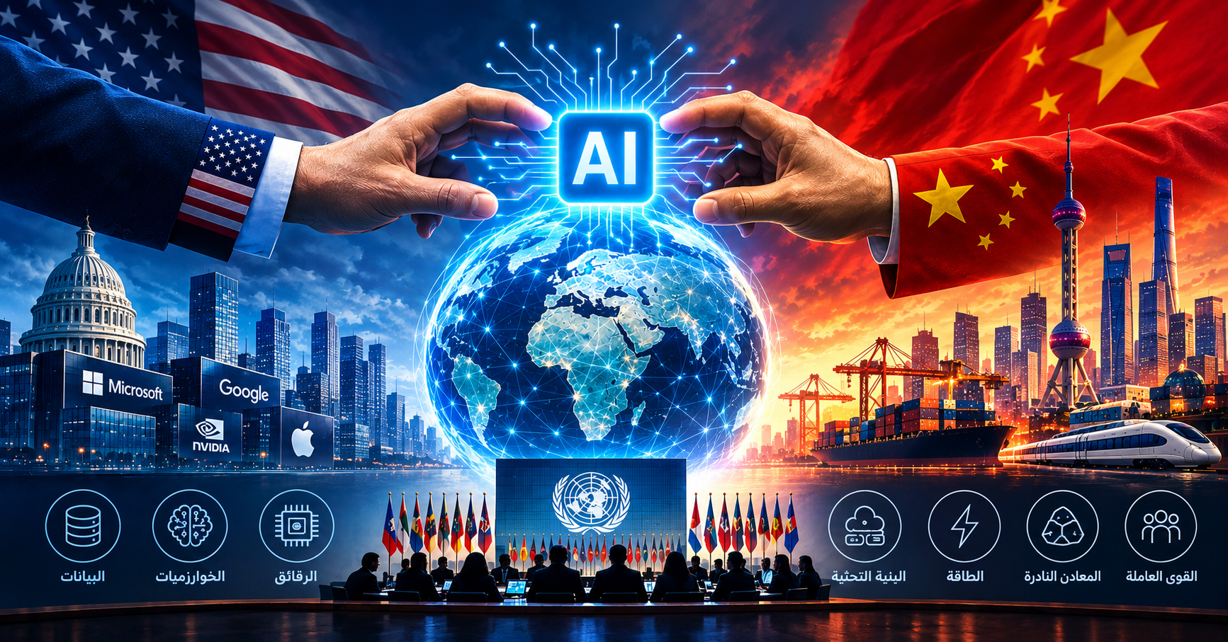 من يوجّه دفّة الذكاء الاصطناعي عالميـّا؟